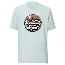 Load image into Gallery viewer, Football Aunt Leopard T-shirt