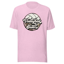 Load image into Gallery viewer, Leopard Volleyball Sister Teen T-shirt