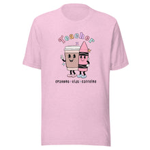 Load image into Gallery viewer, Crayons-Kids-Caffeine Teacher T-shirt