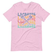 Load image into Gallery viewer, Multicolor Wave Lacrosse T-shirt
