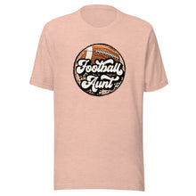 Load image into Gallery viewer, Football Aunt Leopard T-shirt