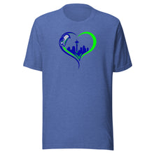 Load image into Gallery viewer, Seahawks Heart T-shirt(NFL)