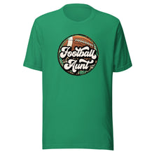 Load image into Gallery viewer, Football Aunt Leopard T-shirt
