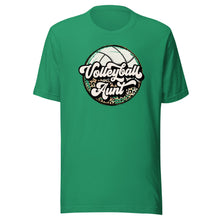 Load image into Gallery viewer, Leopard Volleyball Aunt T-shirt