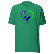 Load image into Gallery viewer, Seahawks Heart T-shirt(NFL)