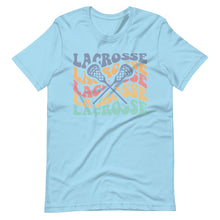 Load image into Gallery viewer, Multicolor Wave Lacrosse T-shirt