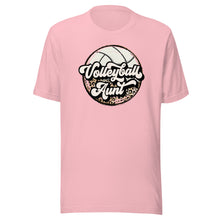 Load image into Gallery viewer, Leopard Volleyball Aunt T-shirt