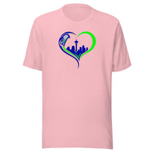 Load image into Gallery viewer, Seahawks Heart T-shirt(NFL)
