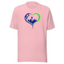 Load image into Gallery viewer, Seahawks Heart T-shirt(NFL)