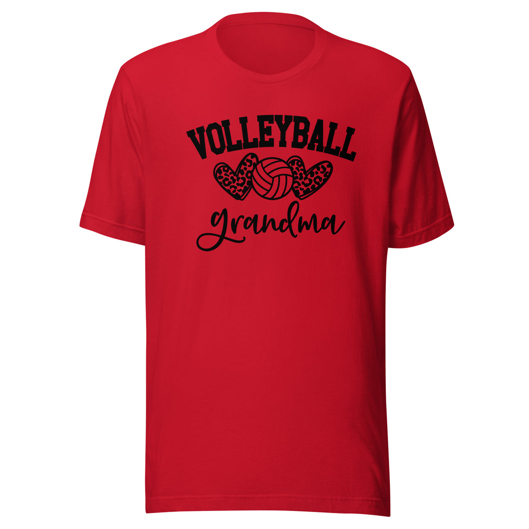 Volleyball Grandma Heart T-shirt