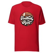 Load image into Gallery viewer, Football Aunt Leopard T-shirt