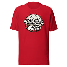 Load image into Gallery viewer, Leopard Volleyball Sister Teen T-shirt