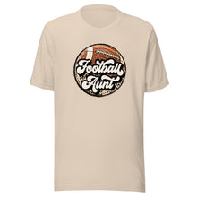 Load image into Gallery viewer, Football Aunt Leopard T-shirt