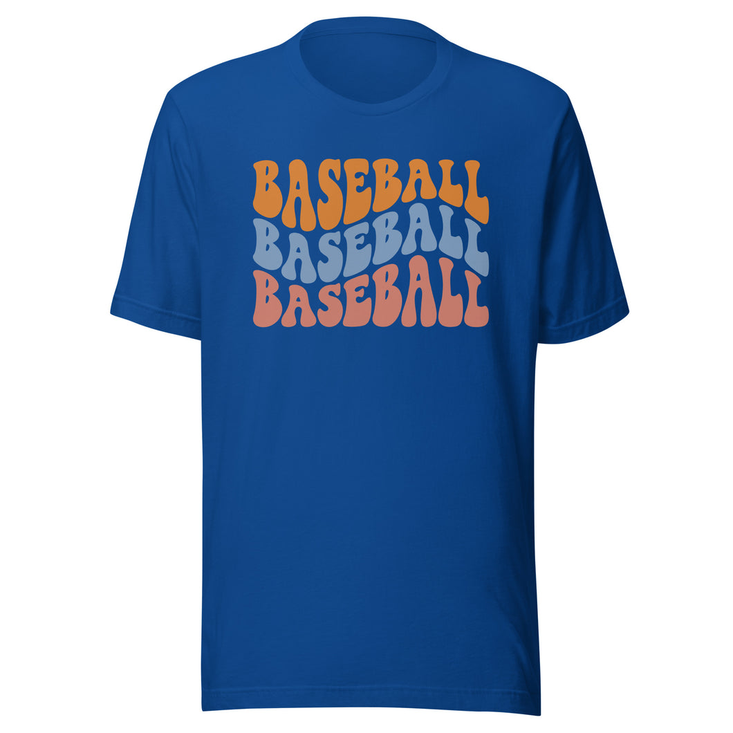 Baseball Color Wave T-shirt