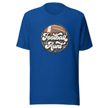 Load image into Gallery viewer, Football Aunt Leopard T-shirt
