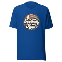Load image into Gallery viewer, Football Aunt Leopard T-shirt