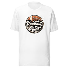 Load image into Gallery viewer, Football Aunt Leopard T-shirt