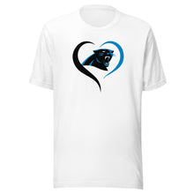 Load image into Gallery viewer, Panthers Heart T-shirt(NFL)