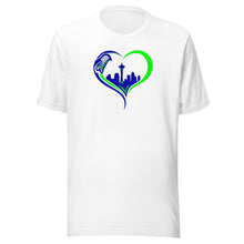 Load image into Gallery viewer, Seahawks Heart T-shirt(NFL)