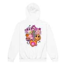 Load image into Gallery viewer, Basketball Retro Pink Youth Hoodie #2
