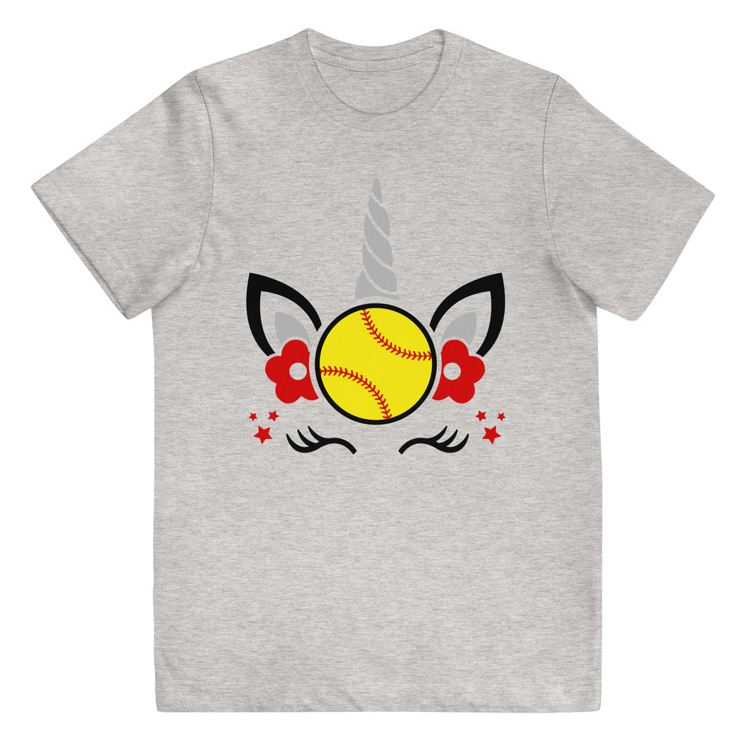 Unicorn Softball Youth T-shirt