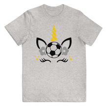 Load image into Gallery viewer, Unicorn Soccer Youth T-shirt
