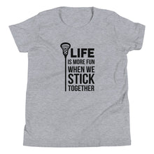 Load image into Gallery viewer, Life Is More Fun Lacrosse Youth T-shirt
