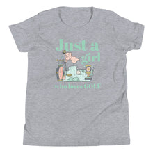 Load image into Gallery viewer, Just A Girl Who Loves Golf Youth T-shirt

