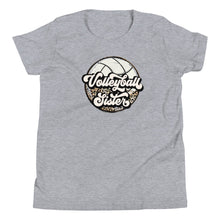Load image into Gallery viewer, Leopard Volleyball Sister Youth T-shirt