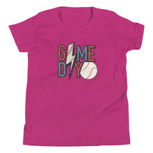 Load image into Gallery viewer, Baseball Lightning Game Day Youth T-shirt