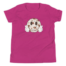 Load image into Gallery viewer, Smiley Face Football Youth T-shirt
