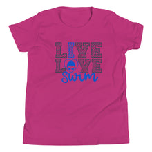Load image into Gallery viewer, Live Love Swim Youth T-Shirt