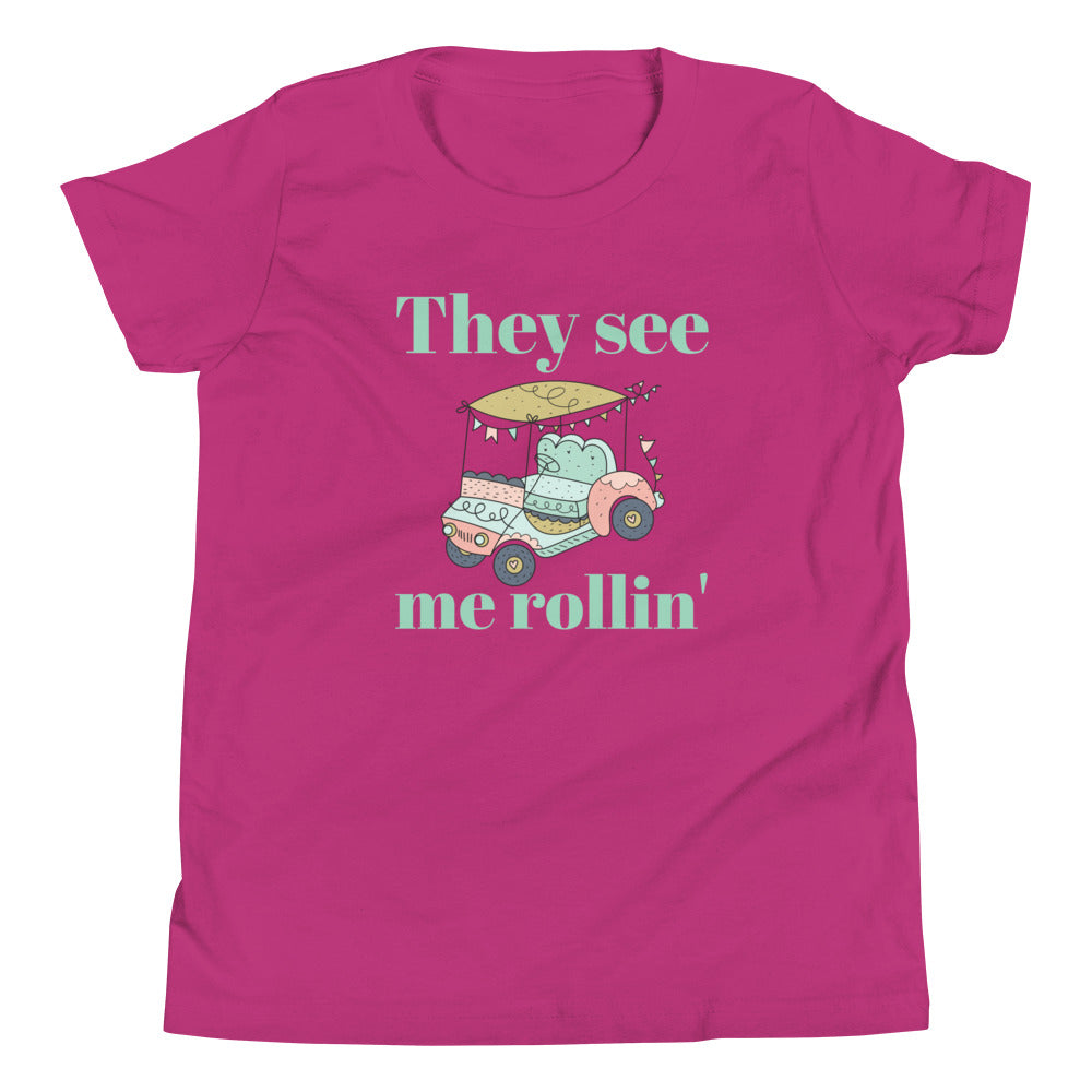 They See Me Rollin' Golf Youth T-shirt