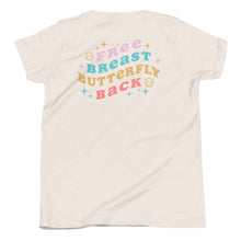 Load image into Gallery viewer, Free-Breast-Butterfly-Back-Swim Youth T-shirt
