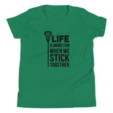Load image into Gallery viewer, Life Is More Fun Lacrosse Youth T-shirt