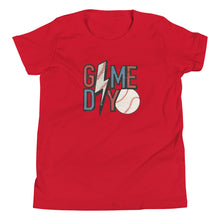 Load image into Gallery viewer, Baseball Lightning Game Day Youth T-shirt