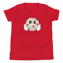 Load image into Gallery viewer, Smiley Face Football Youth T-shirt