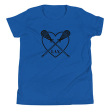 Load image into Gallery viewer, Lacrosse Heart Youth T-shirt
