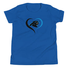 Load image into Gallery viewer, Panthers Heart Youth T-shirt(NFL)