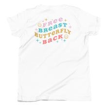 Load image into Gallery viewer, Free-Breast-Butterfly-Back-Swim Youth T-shirt
