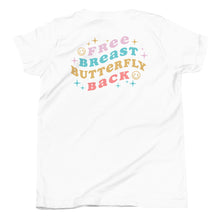 Load image into Gallery viewer, Free-Breast-Butterfly-Back-Swim Youth T-shirt