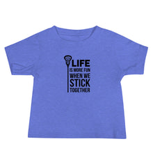 Load image into Gallery viewer, Life is More Fun Lacrosse Baby Tee
