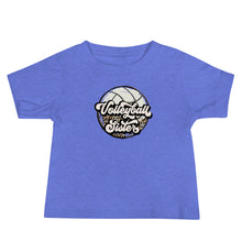 Load image into Gallery viewer, Leopard Volleyball Sister Baby Tee