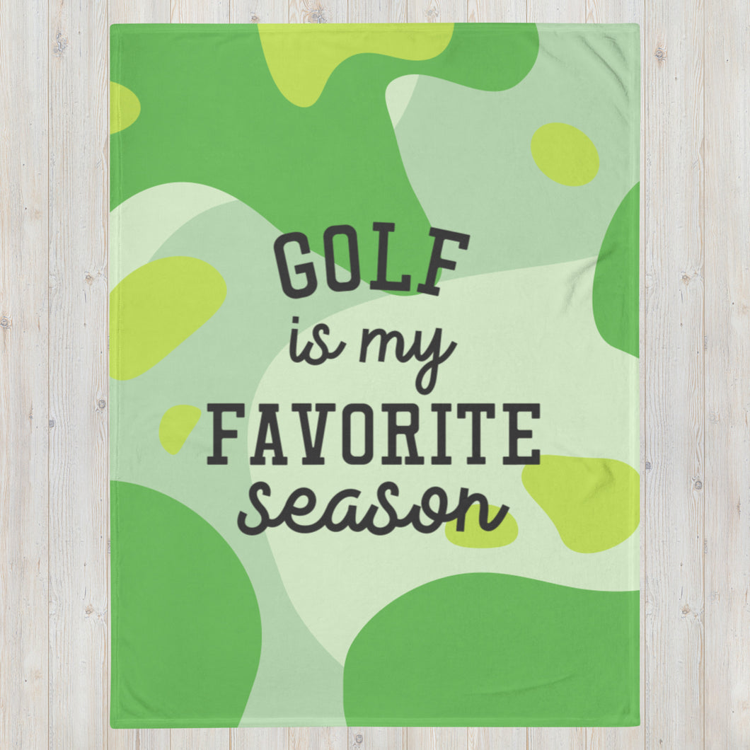 Favorite Season Golf Throw Blanket