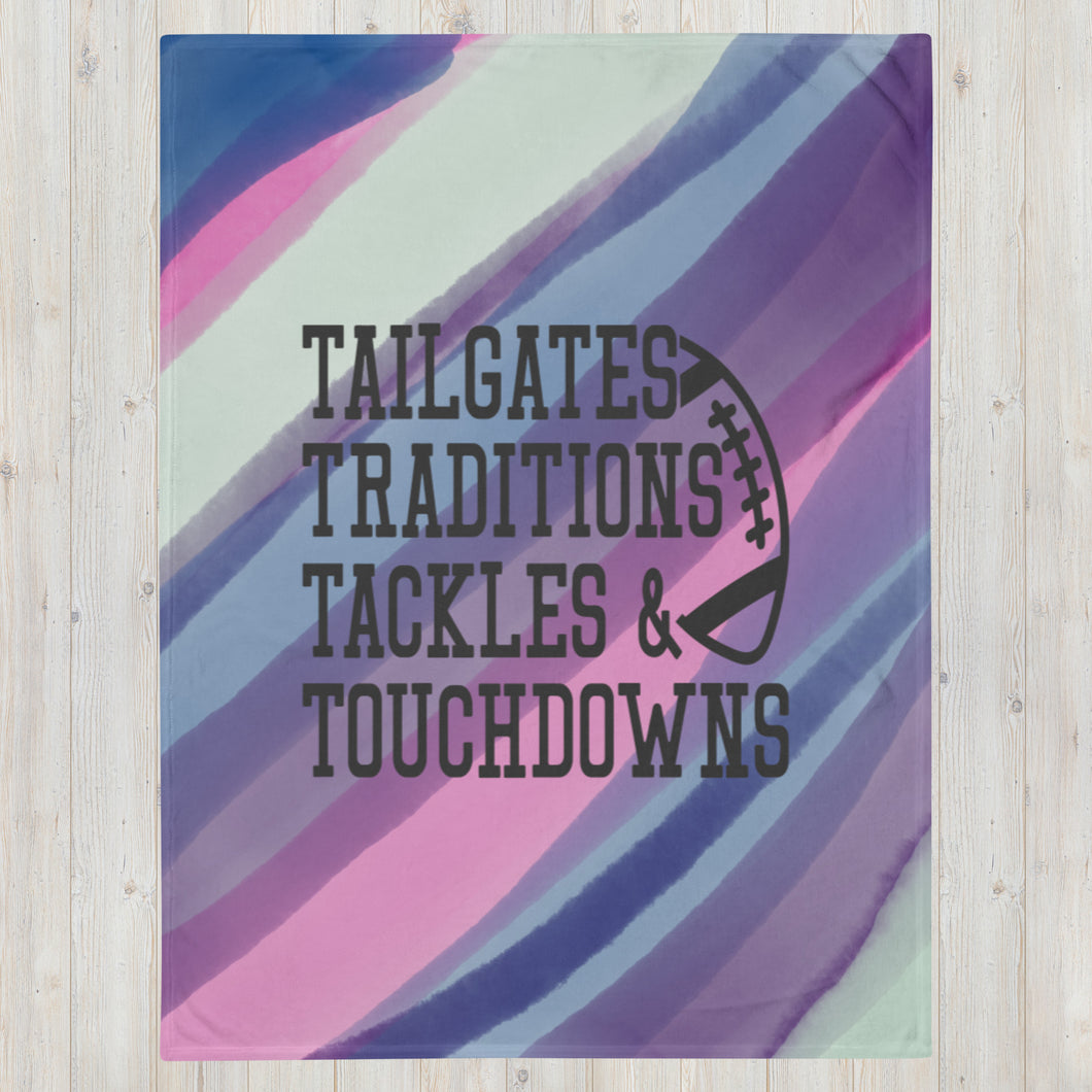Tailgate Traditions Football Throw Blanket