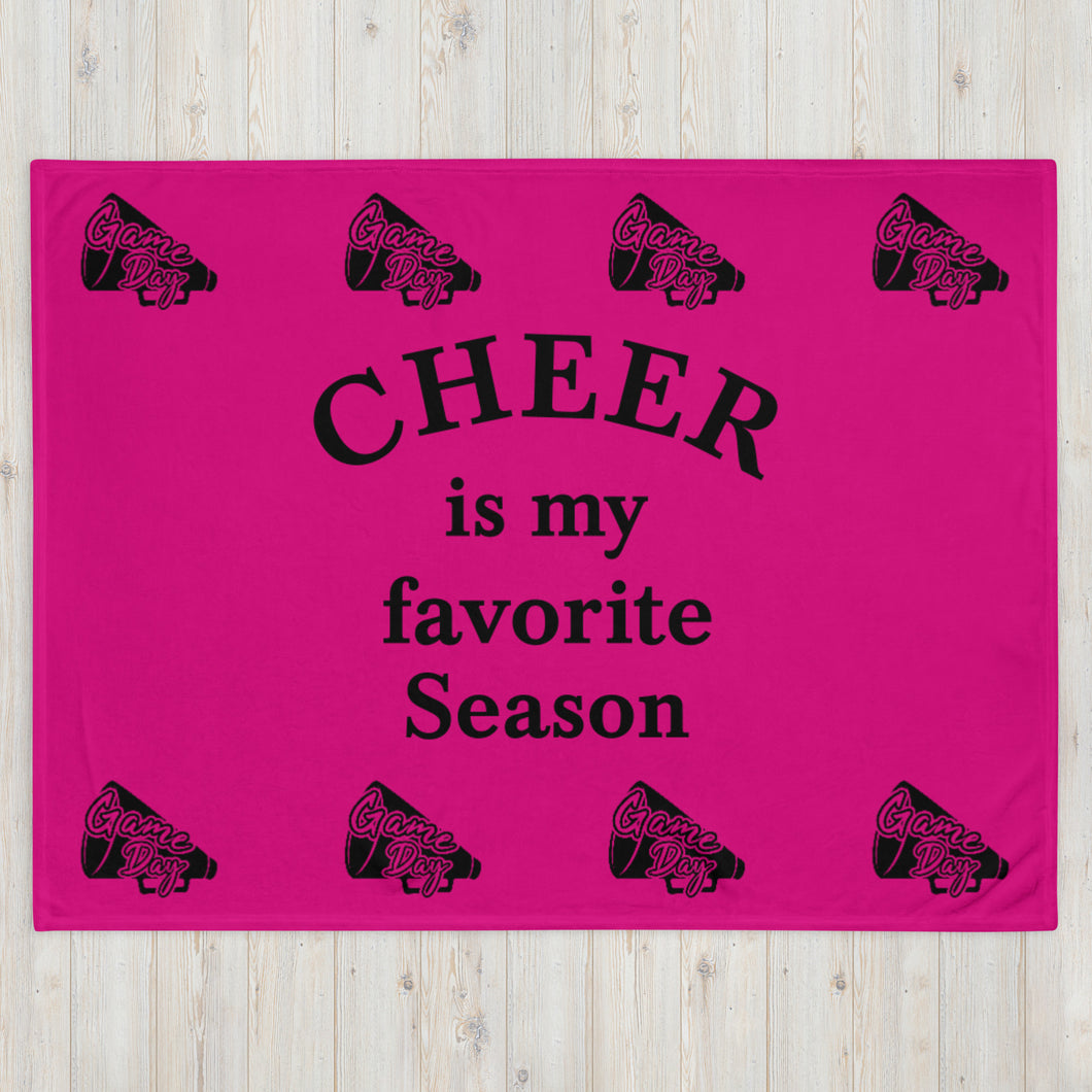 Favorite Season Cheer Throw Blanket