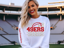 Load image into Gallery viewer, 49ers Stacked Sweatshirt(NFL)
