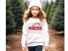 Load image into Gallery viewer, 49ers Stacked Youth Sweatshirt(NFL)
