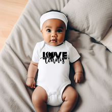 Load image into Gallery viewer, Love Tennis Baby Onesie

