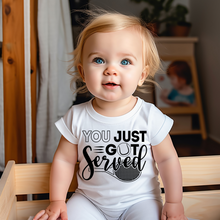 Load image into Gallery viewer, You Just Got Served Tennis Baby Tee
